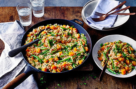 Image of "Cheat’s butternut squash paella"
