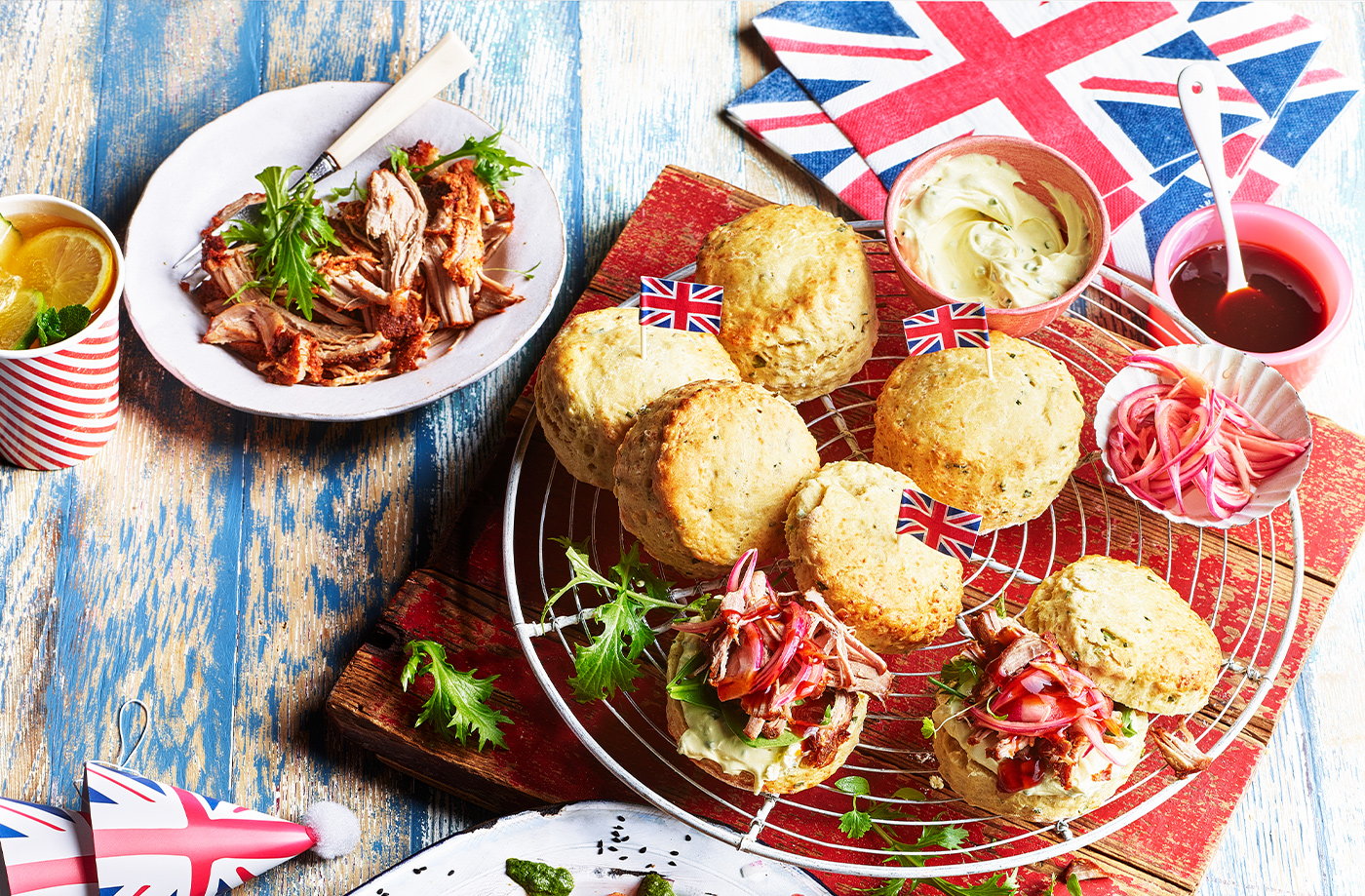 Pulled pork scones