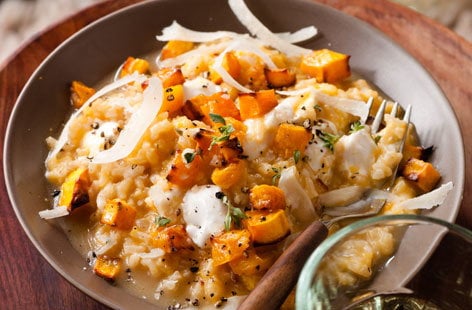 Image of "Butternut squash and cheese risotto"