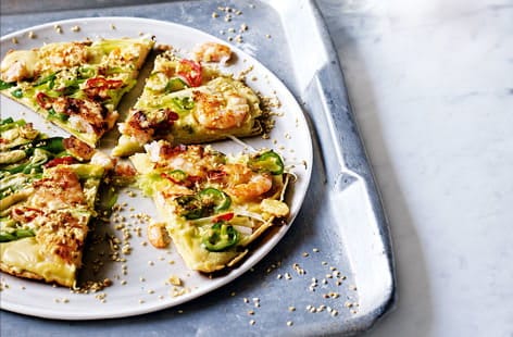 Image of "Korean prawn and spring onion pancake"