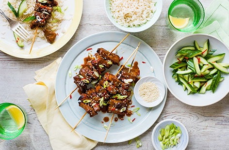 Image of "Sriracha beef kebabs"