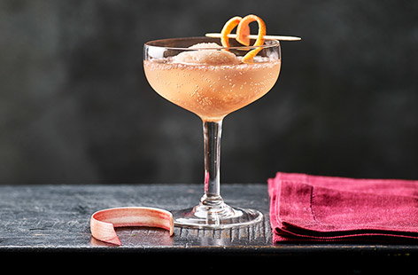 Image of "Red grapefruit sgroppino"