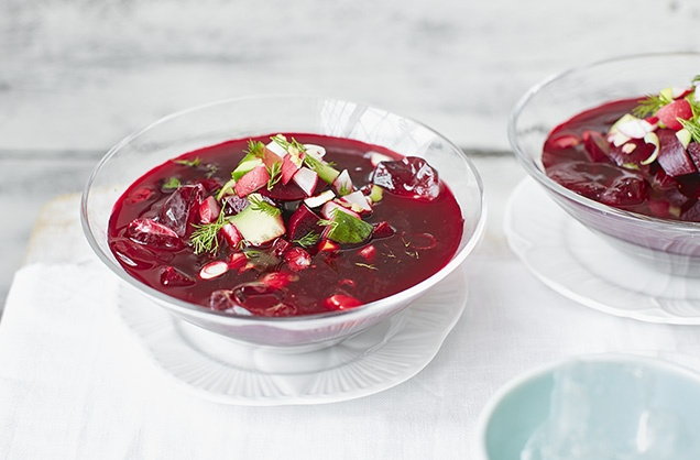Chilled beetroot soup