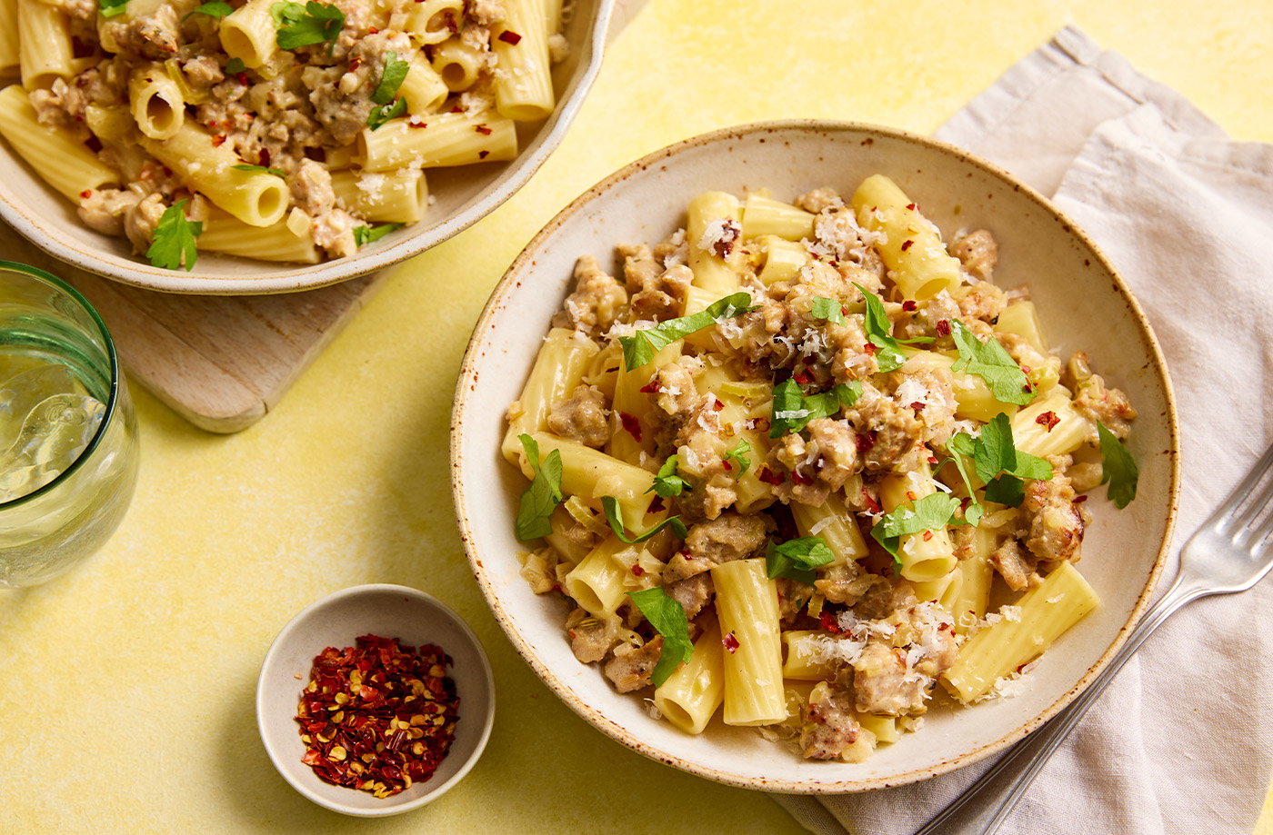 Creamy sausage ragu