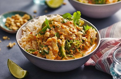 Image of "Thai red fish curry"