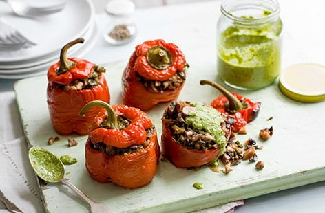 Image of "Slow-cooker stuffed peppers"