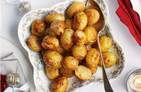 Image of "Goose fat roasted new potatoes "
