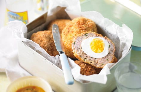 Image of "Pork and mustard scotch eggs"
