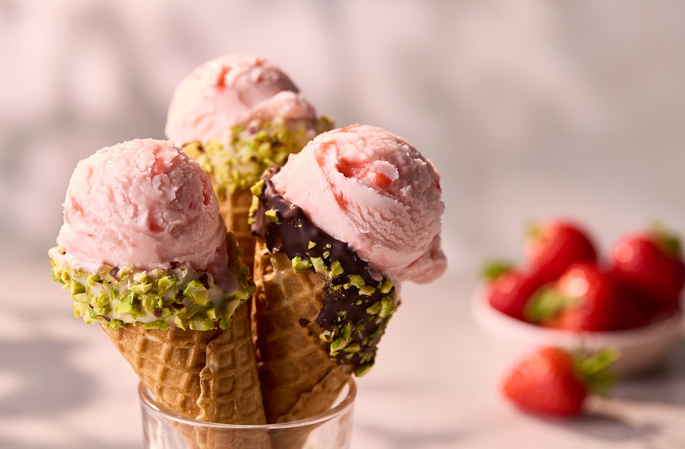 Strawberry ice cream