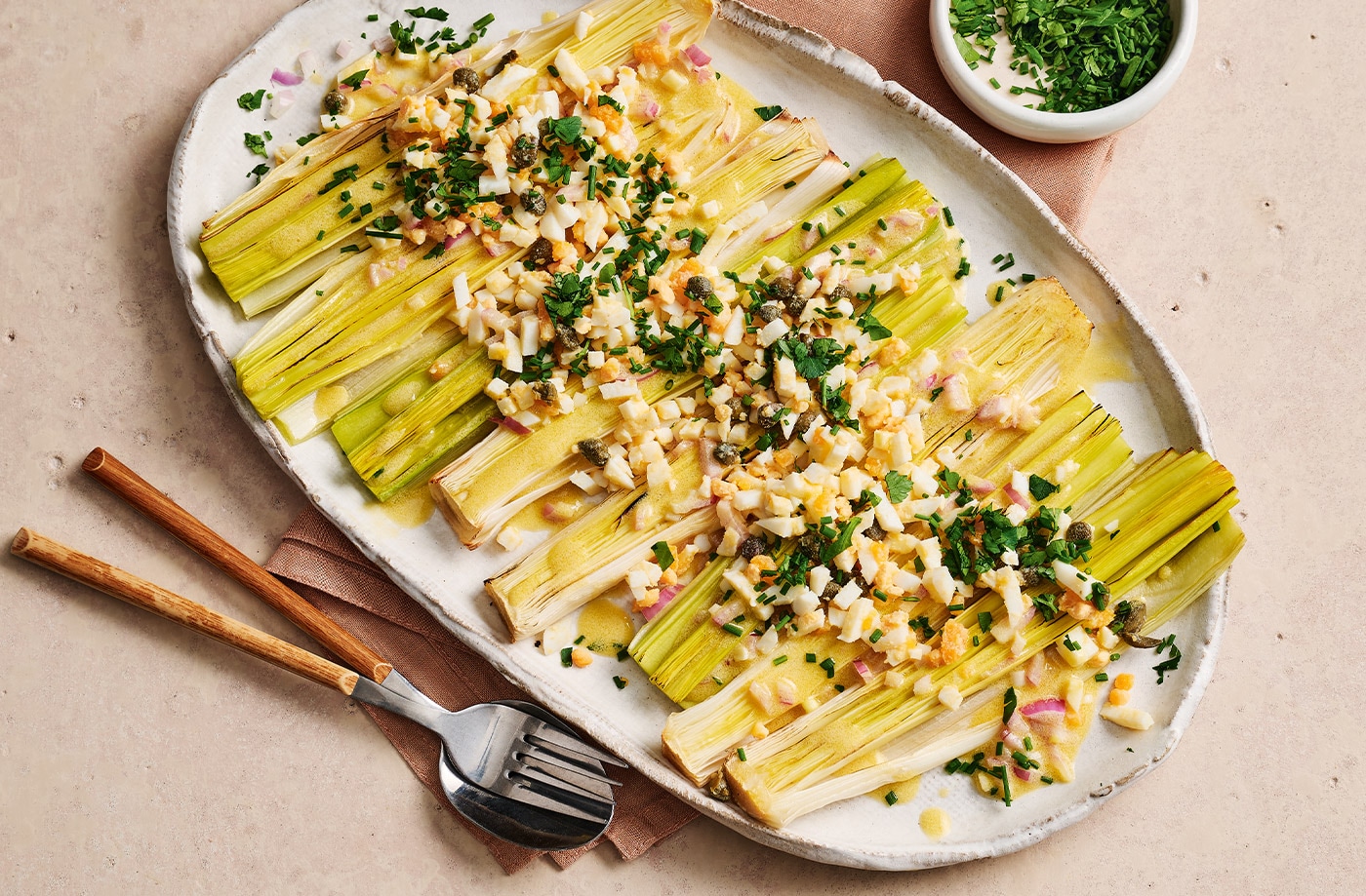 Leeks vinaigrette