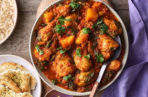 Image of "Dina's chicken and spinach curry"