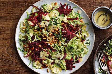 Image of "Sprout and beetroot salad"