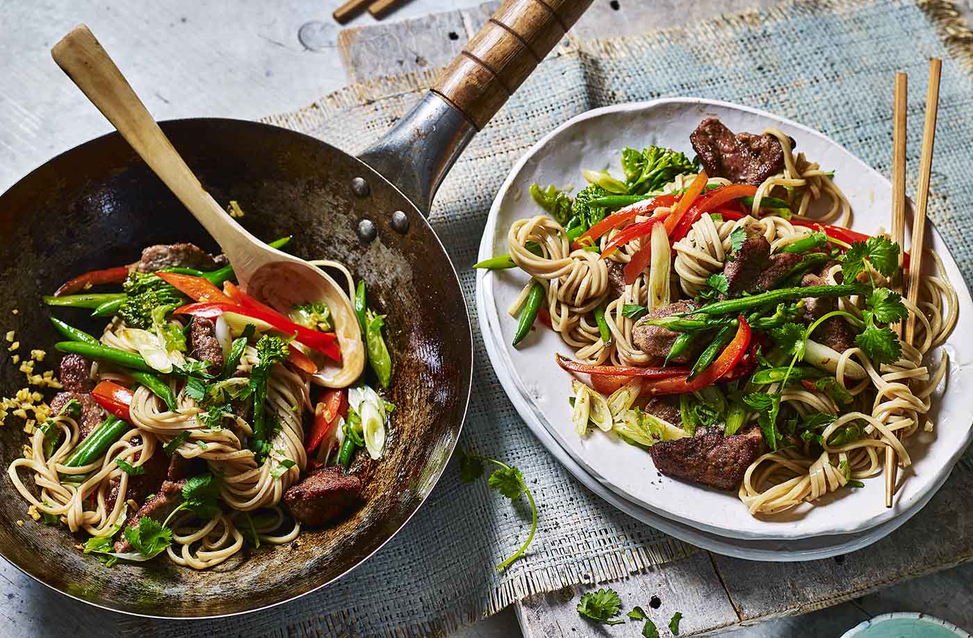 Five-spice pork stir-fry