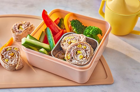 Image of "Wholemeal wraps with tuna and sweetcorn"