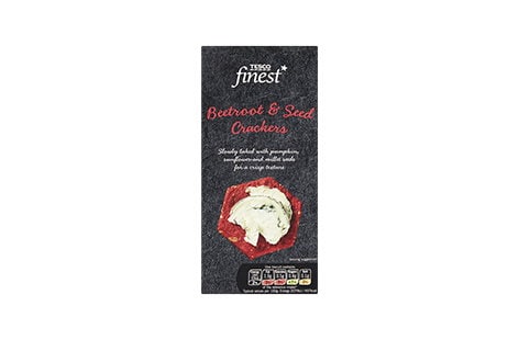 Image of "Tesco Finest Beetroot And Seed Crackers"
