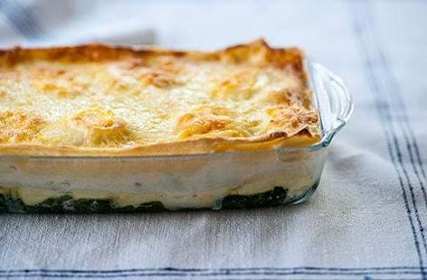 Image of "Mark Dodson’s fish lasagne with cheesy topping"