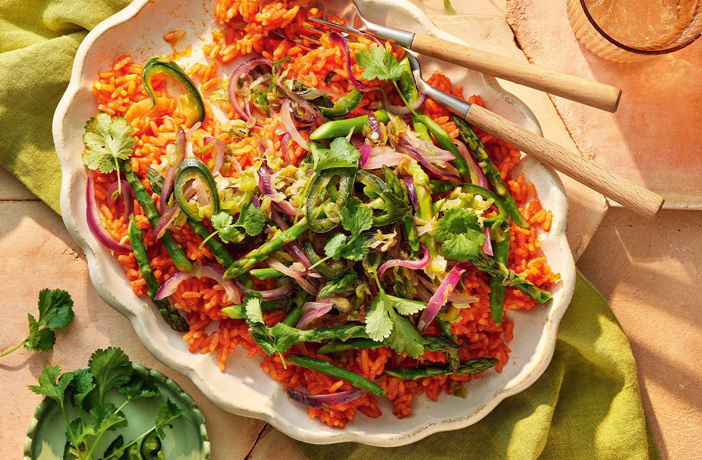 Susana Villasuso's Mexican-inspired rice salad with spring vegetables