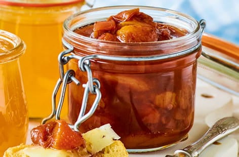 Image of "Spiced peach and lime chutney"