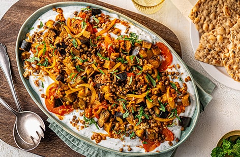 Image of "Lucy Parker’s aubergine borani"