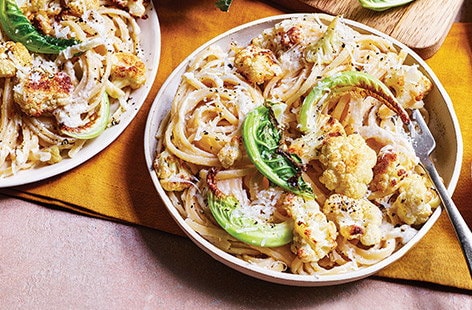 Image of "Cauliflower cacio e pepe linguine"