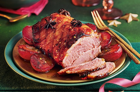 Image of "Slow-cooker hot honey ham"