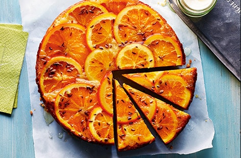 Image of "Orange and fennel upside-down cake"