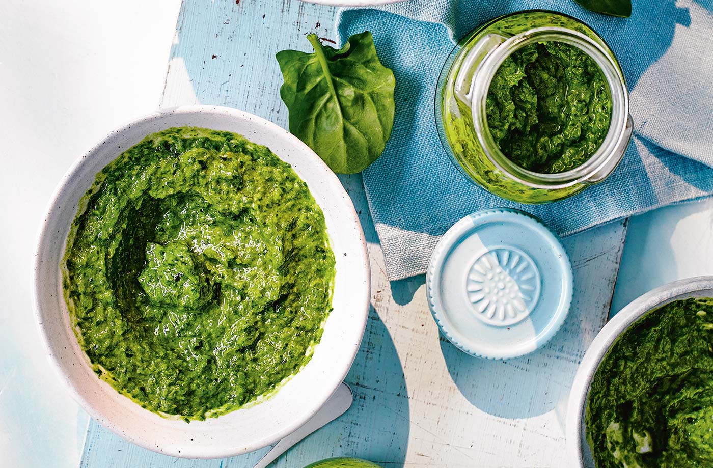 Spicy spinach sauce
