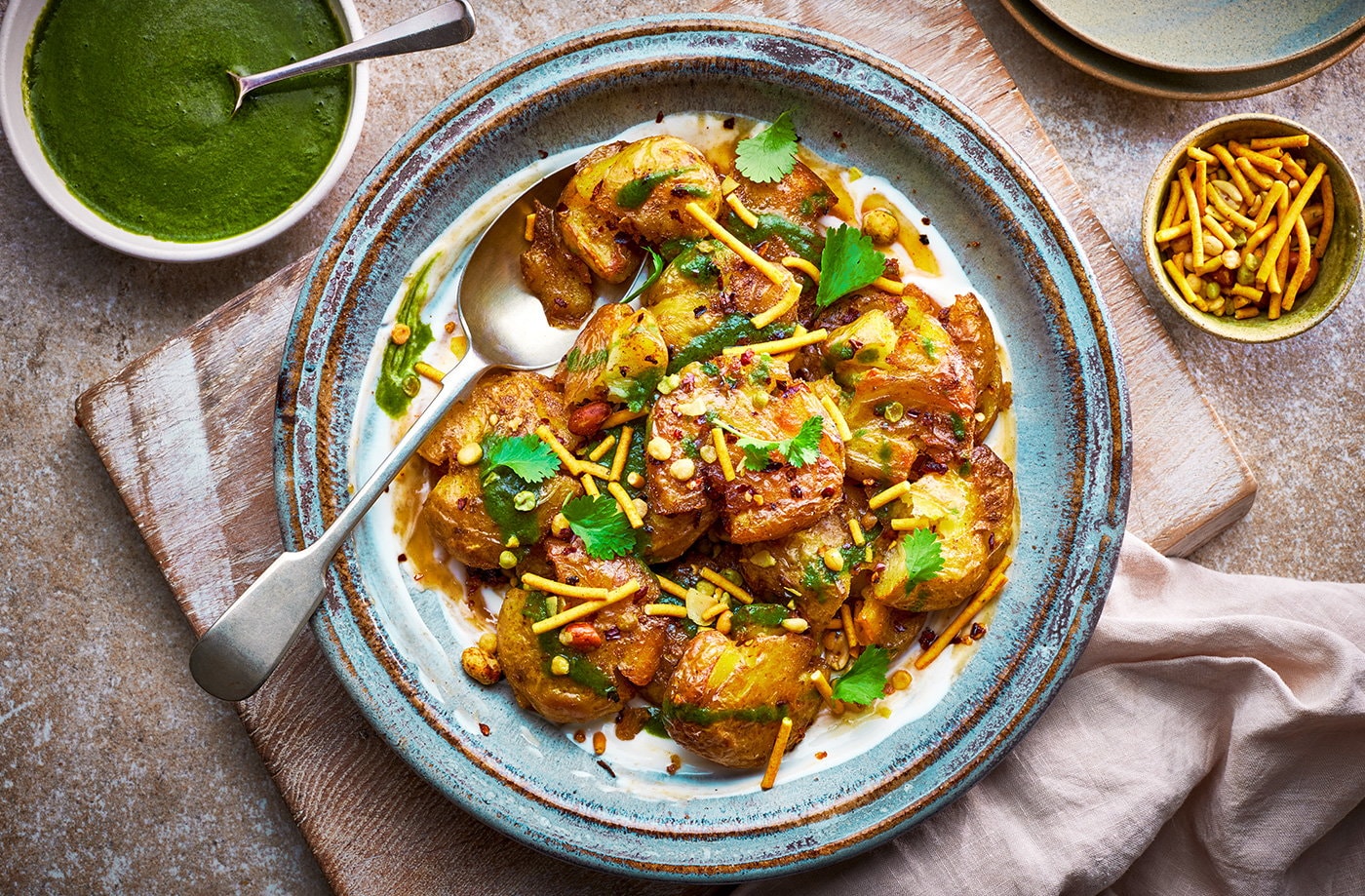 Masala spiced roast potatoes