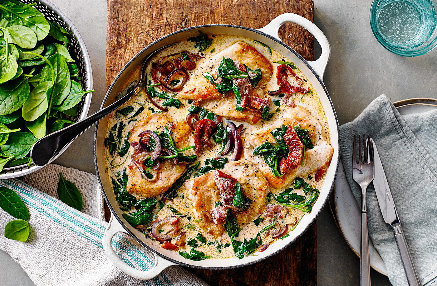 Creamy spinach chicken