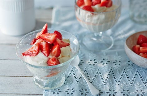 Image of "Boozy strawberries and cream"