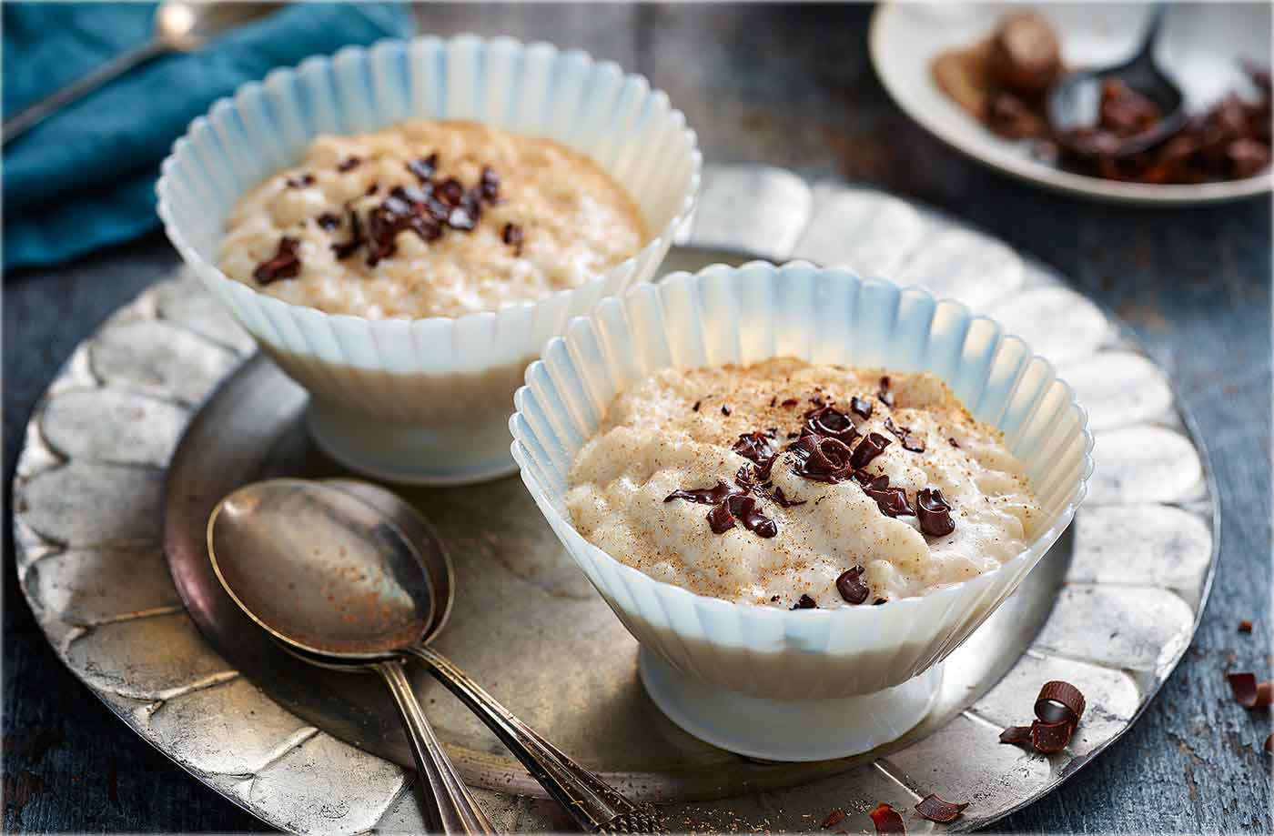 Slow-cooker star anise rice pudding