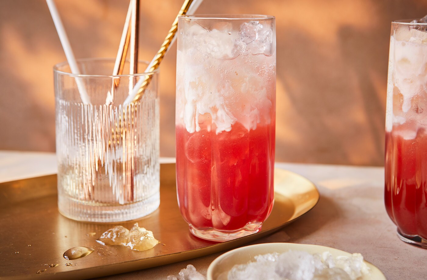 Raspberry dirty soda