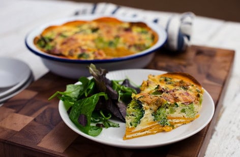 Image of "Simple sweet potato quiche"