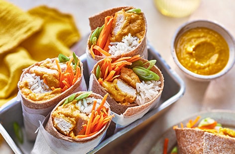 Image of "Katsu chicken burritos"
