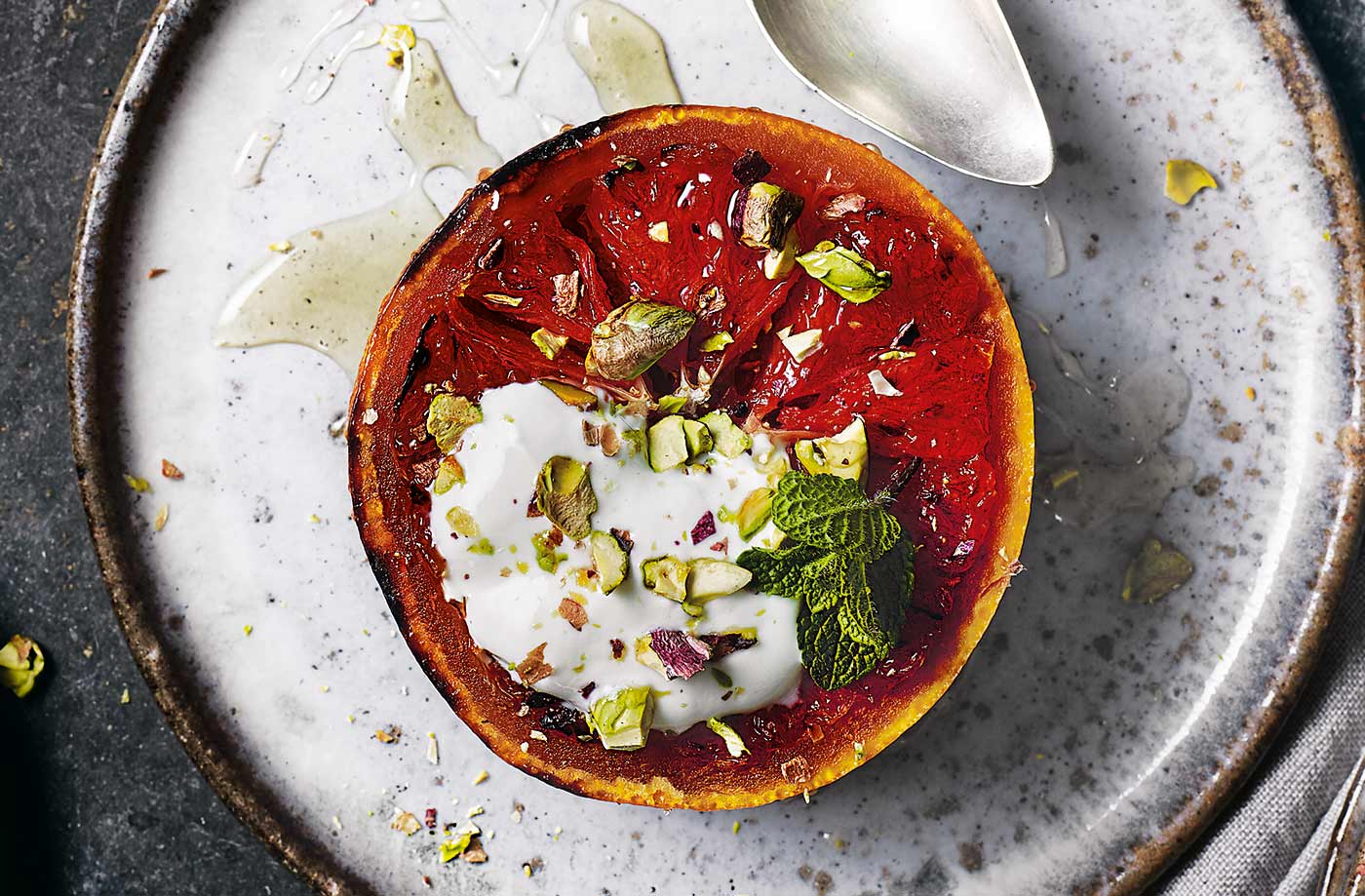 Caramelised grapefruit