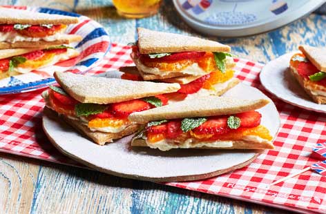 Image of "Strawberry afternoon tea 'sandwiches'"