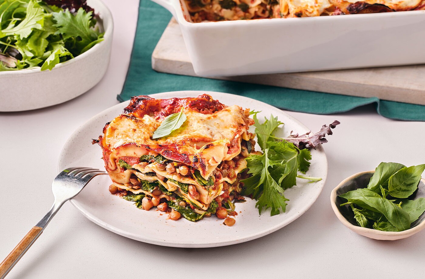 No-prep green lasagne