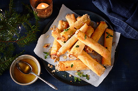 Image of "Cheesy filo cigars"