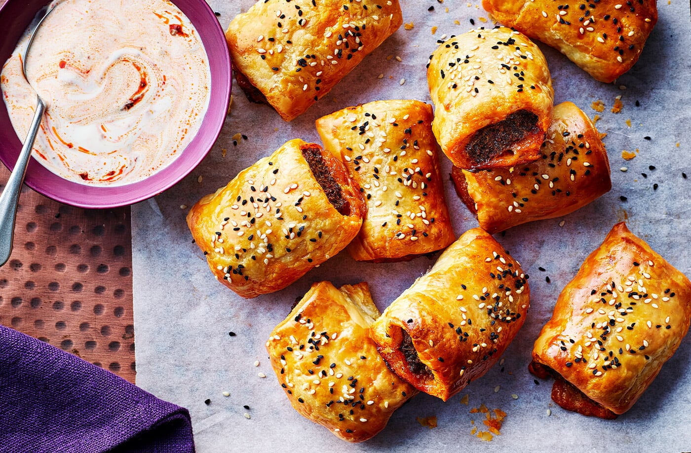 Nargisse Benkabbou's merguez sausage rolls