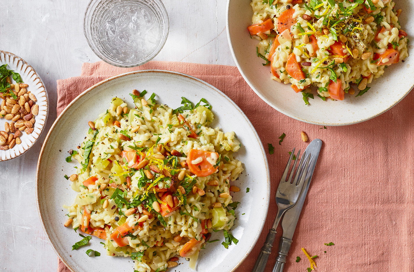 Creamy winter veg risotto