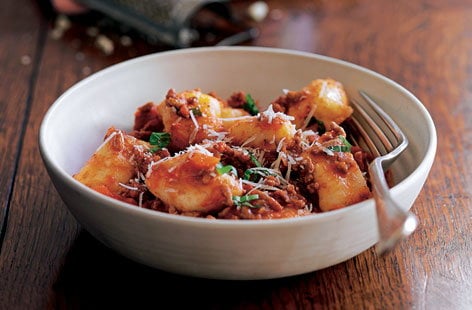Image of "Homemade gnocchi with ragu sauce"