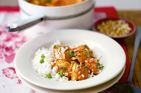 Image of "Chicken, tomato and peanut curry"