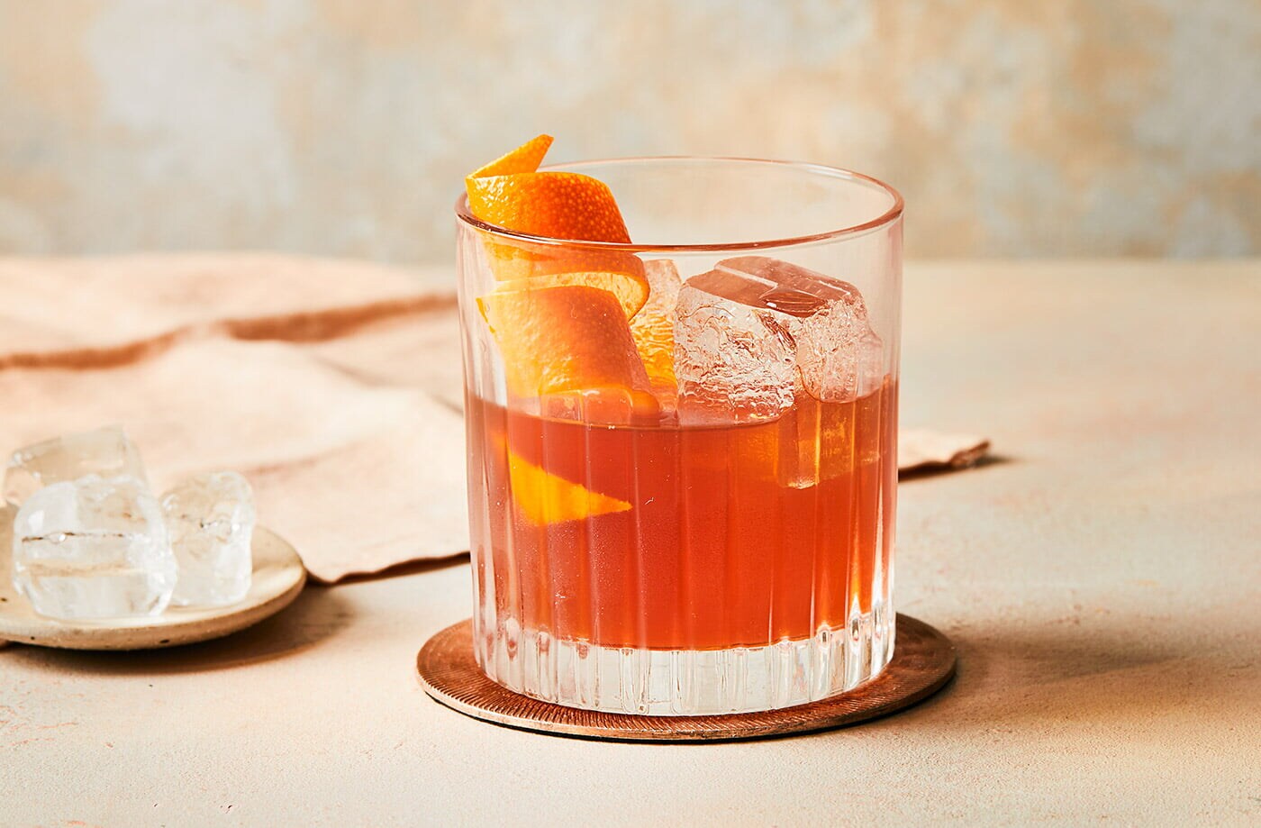 Assam and bourbon old fashioned