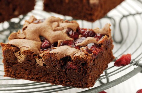 Image of "Chocolate and cranberry brownies"