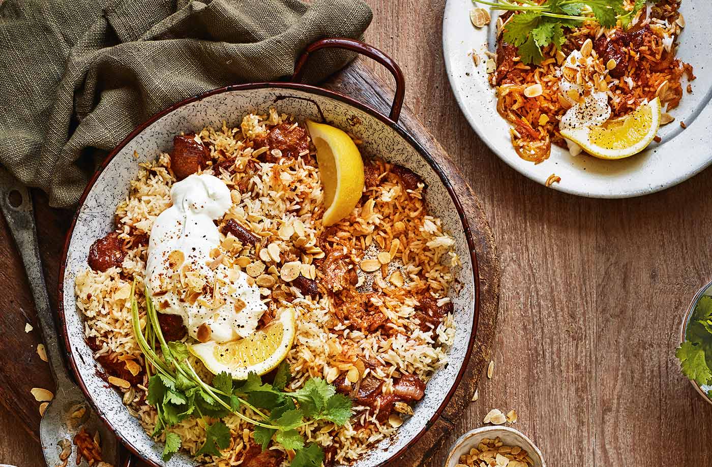 Lamb biryani bake