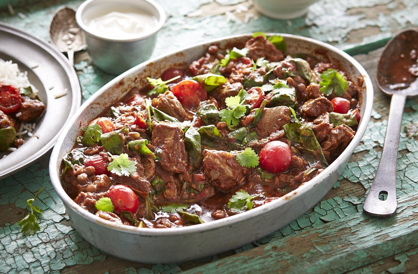 Indian lamb and lentil casserole