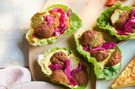 Image of "Falafel lettuce wraps"