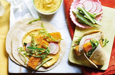 Image of "Fish finger katsu wraps"