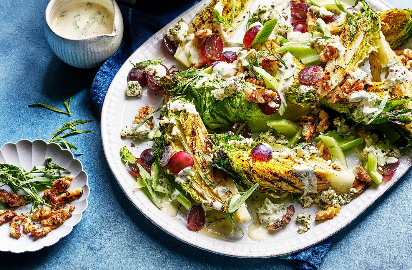 Charred Waldorf salad
