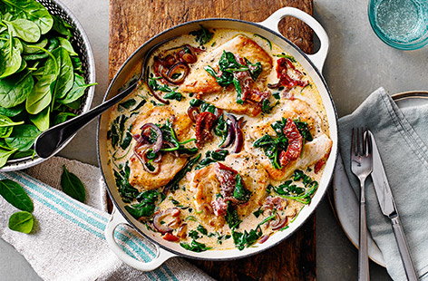 Image of "Creamy spinach chicken"